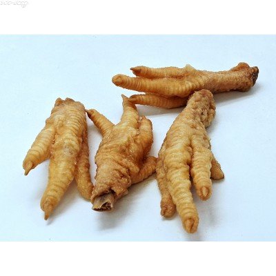 C67-2 黃金炸鳳爪(約450g/包，約9~10隻/包，已炸，解凍後調味，即可烹調)網購原價HK$30.00/包，會員價HK$27.00/包